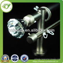 Thick curtain rods,crystal finial curtain rod